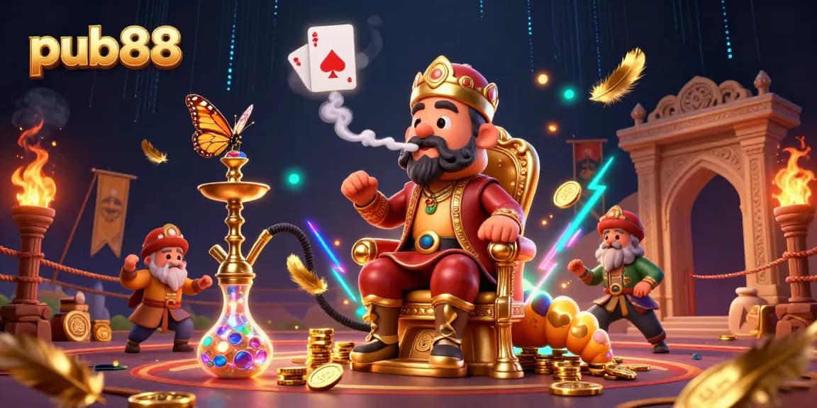 Experience exciting game action at pub88 with vibrant casino atmosphere and dynamic characters.