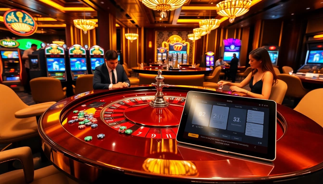 Engaging players at a sophisticated casino with features of https://lucky88sss.com/ including roulette and online interfaces.
