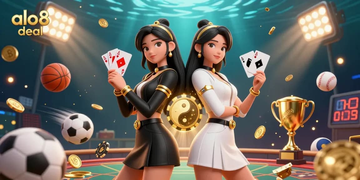 Experience the thrill of "alo8 deal" with dynamic sports elements and stunning visuals from our immersive casino illustration.