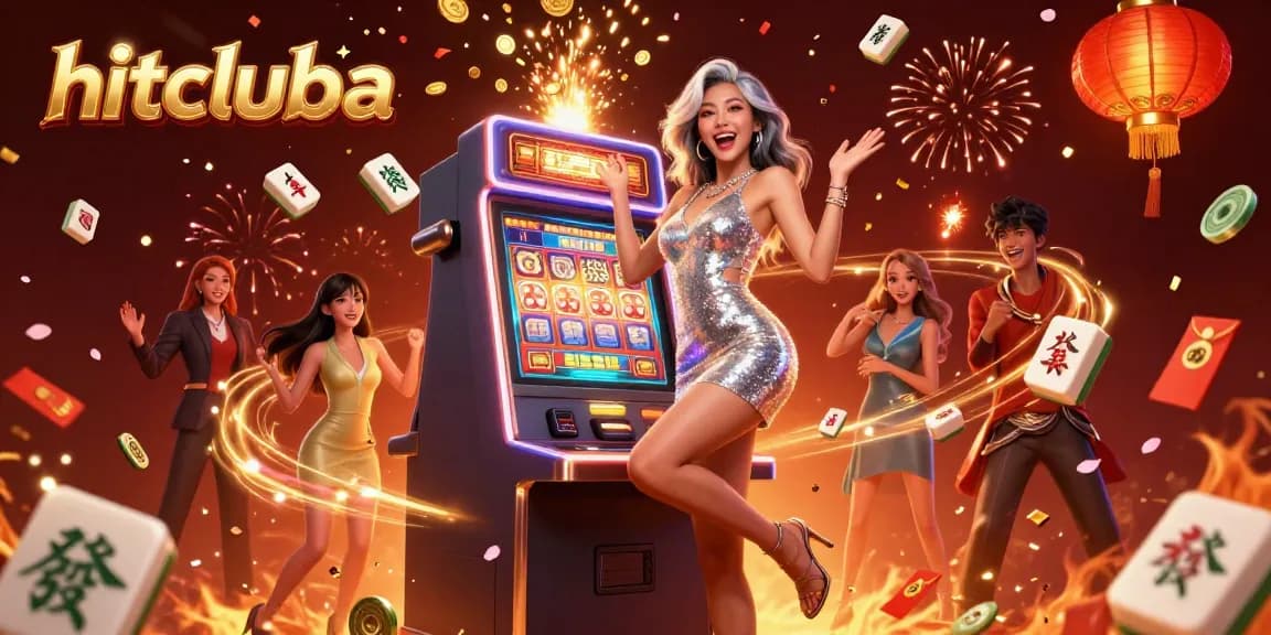 Experience big wins at hitcluba with a stunning slot machine jackpot scene featuring vibrant casino elements.