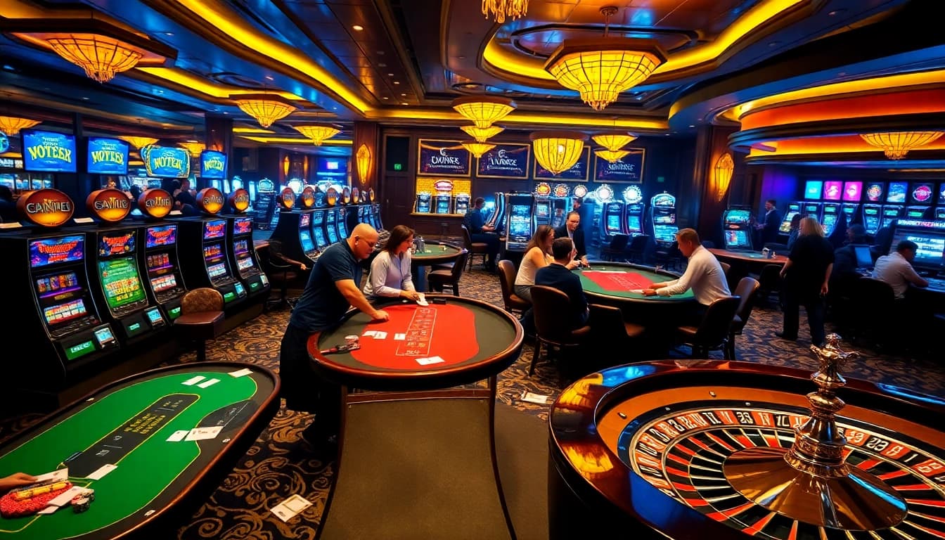 The ultimate casino experience at https://s8.boston/ featuring thrilling gameplay at vibrant poker tables.