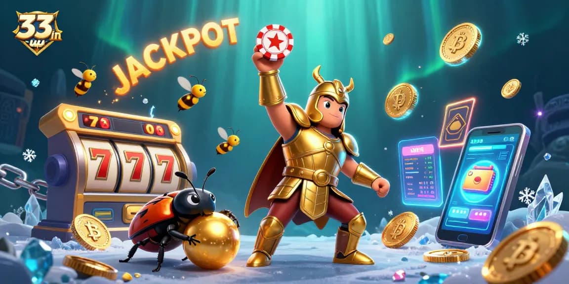 Join the excitement at 33win and experience jackpot thrills with vibrant casino elements!