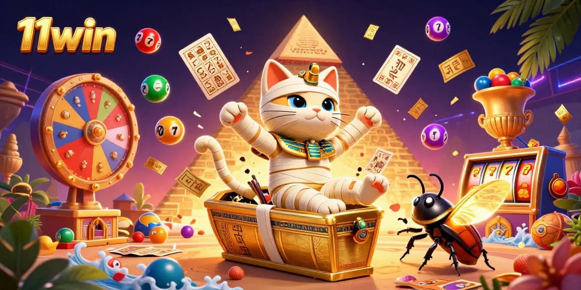 Experience thrilling gameplay at 11win with vibrant, animated casino elements and captivating characters.