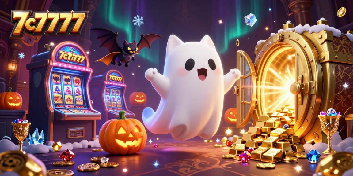 Engage in thrilling gameplay with 7c7777, featuring a cat and bat in a vibrant casino scene.