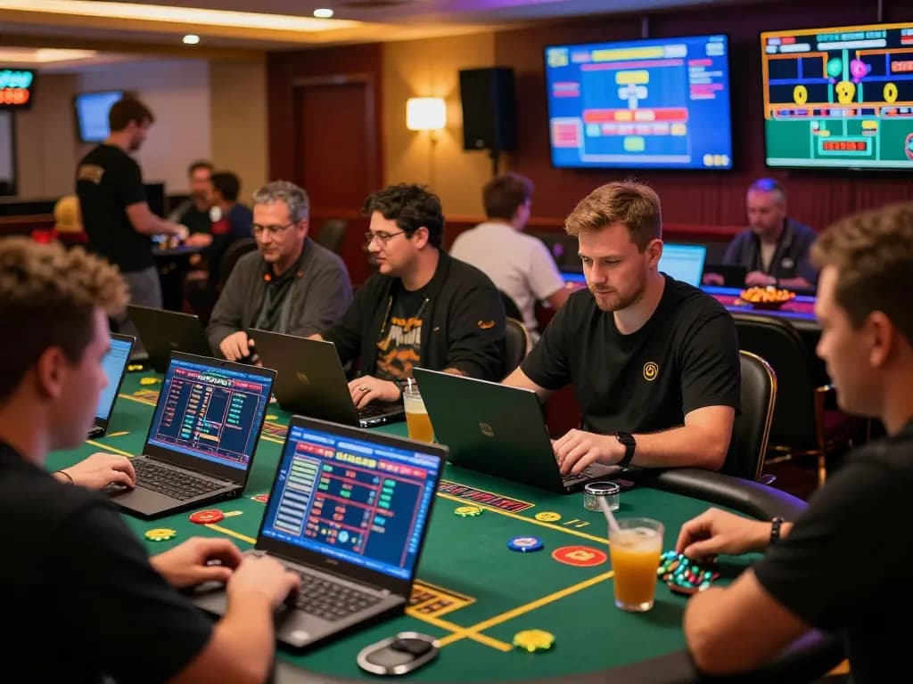 Players enjoying online gaming at uk88 com with exciting live dealer options and snacks nearby