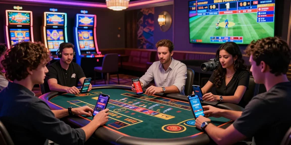 Exciting gameplay environment on https://ko66vn.site/ showcasing players immersed in various online gambling experiences.