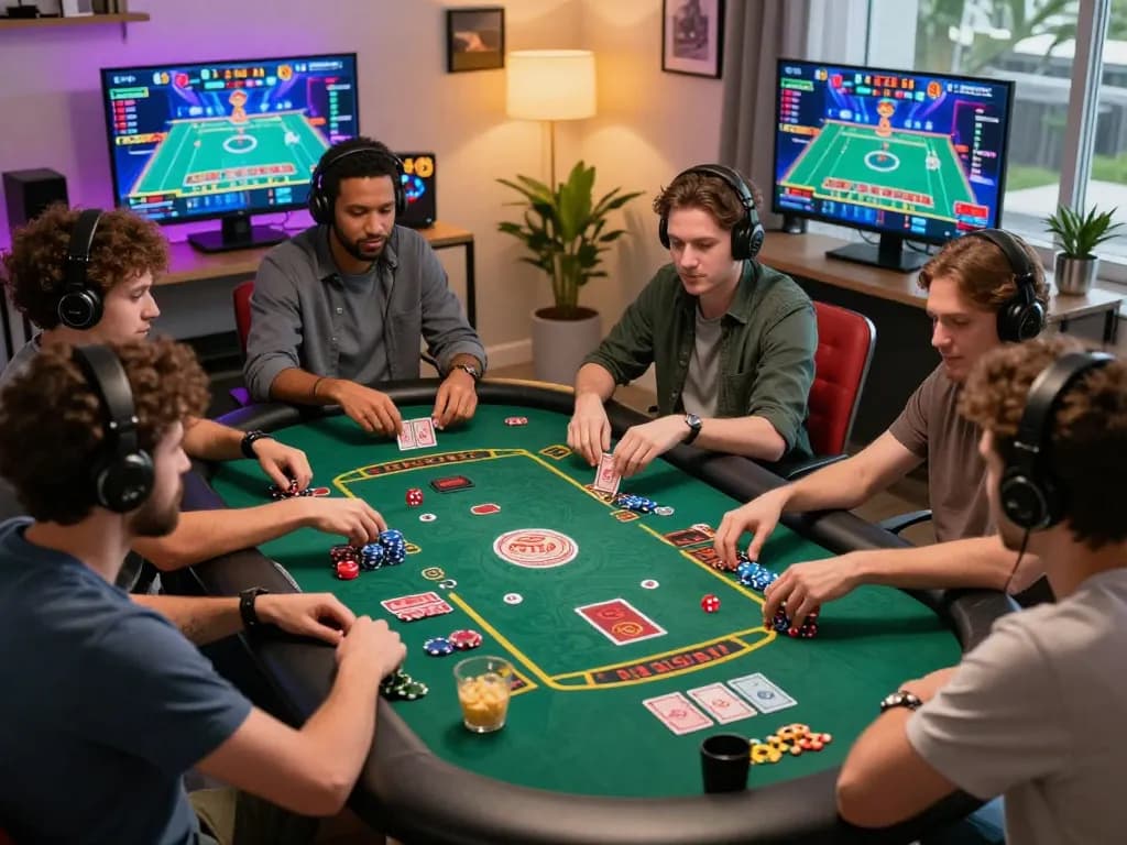 Exciting online gaming experience at trang chủ da88 with players engaged in casino games.