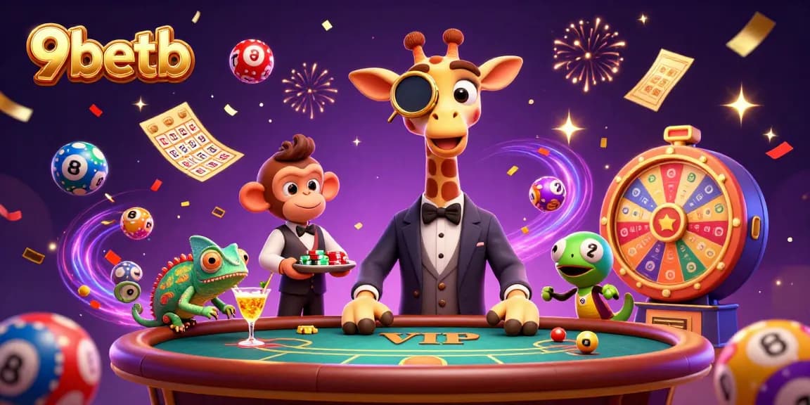 Experience the excitement at 9betb with dynamic characters and vibrant casino elements.
