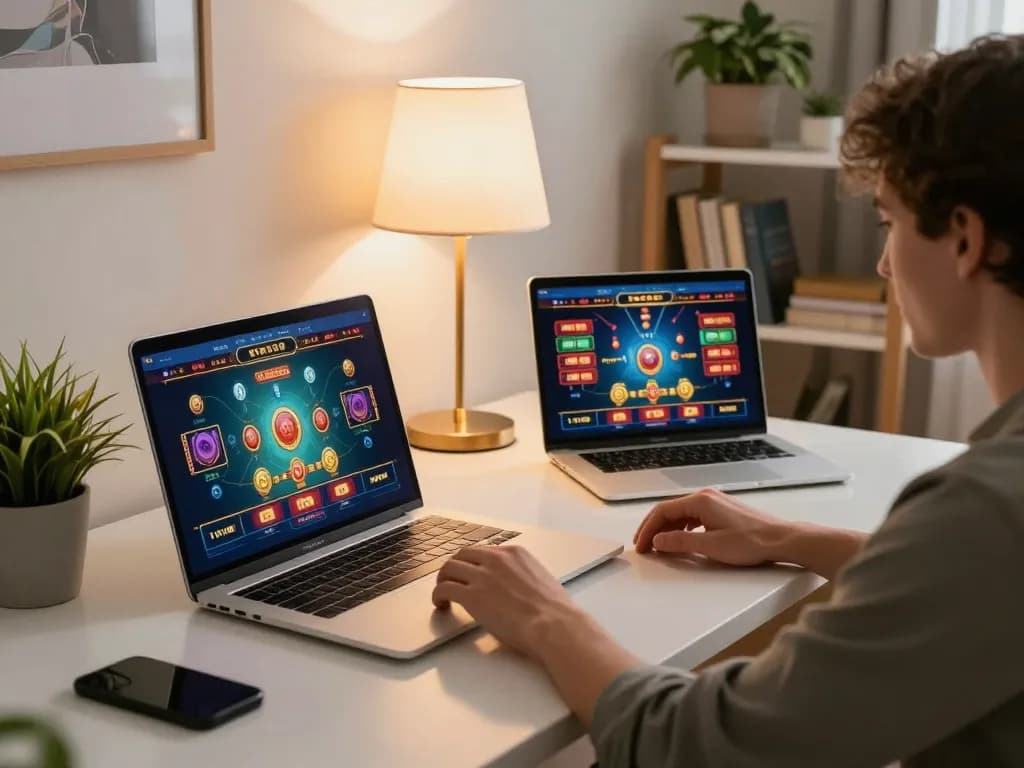 Play at 79club online casino with vibrant graphics and exciting gameplay on a sleek laptop