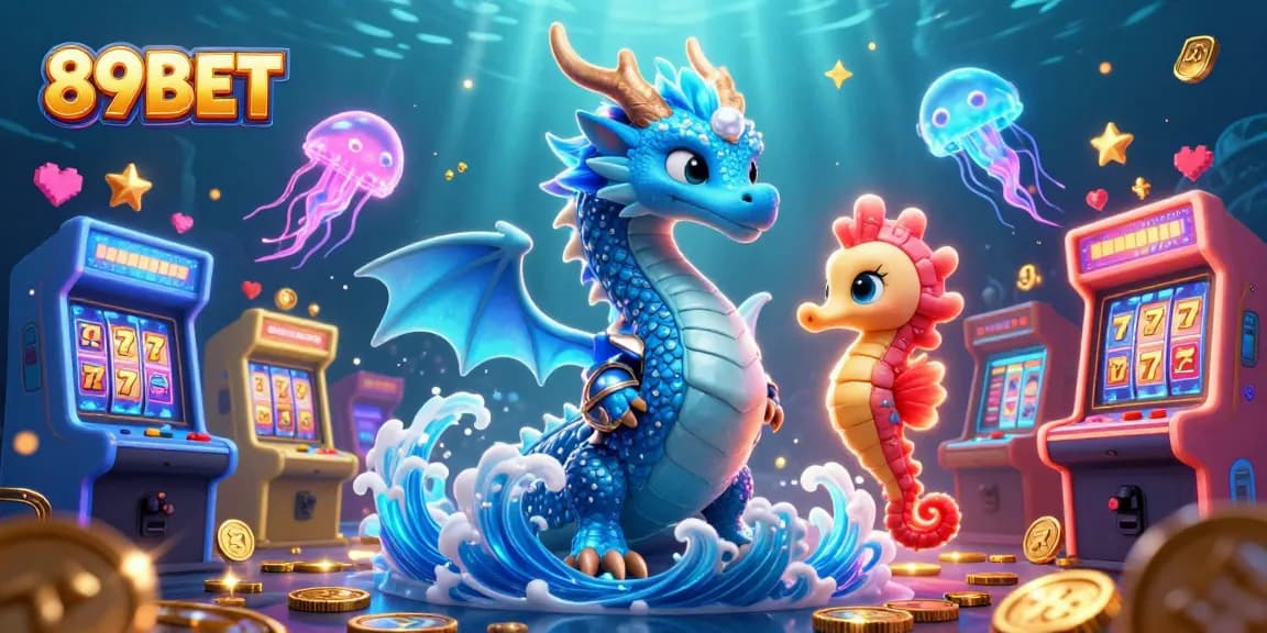 Experience thrilling wins with 89BET's captivating gaming scene featuring dynamic characters and dazzling casino elements.