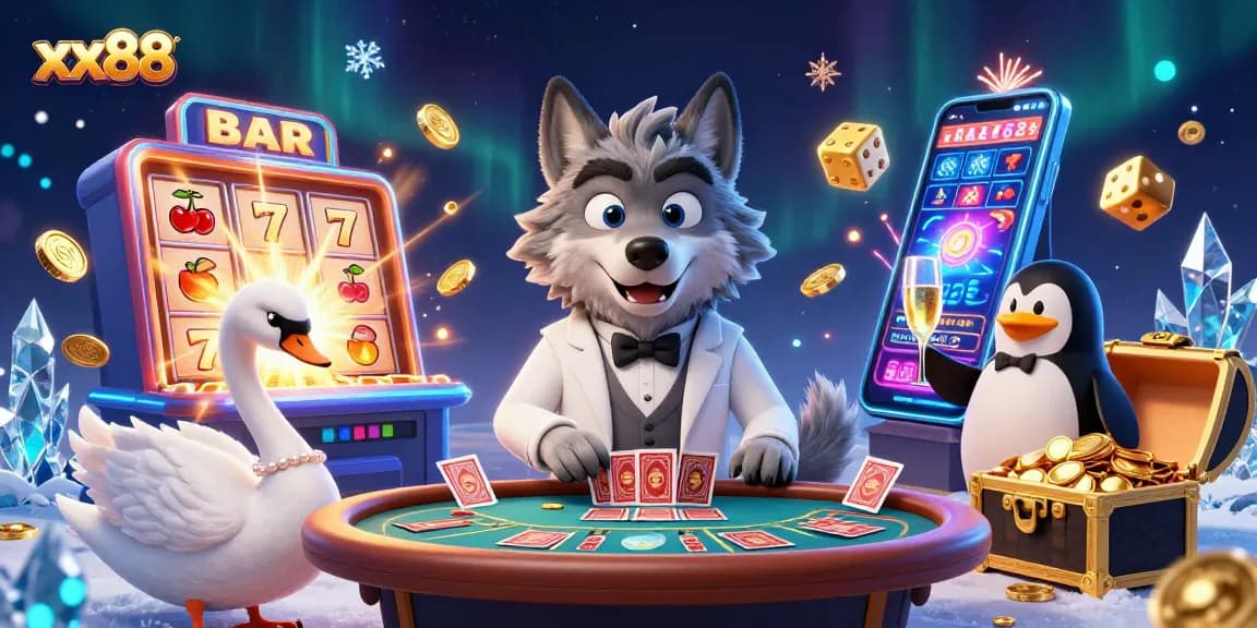 Experience thrilling gameplay at xx88 with animated characters and casino elements