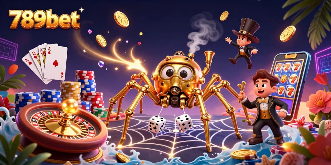Engage with 789bet and explore thrilling casino adventures like spider games with golden chains.