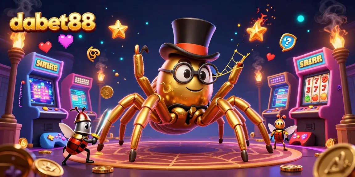 dabet88 spins excitement with giant tarantula, beetle knight, and playful game elements