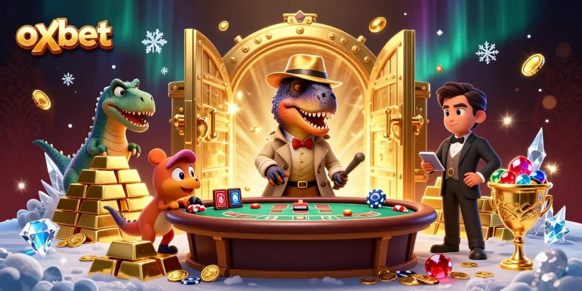 Engage with the thrilling experience of oxbet's unique 3D casino, showcasing dynamic game elements.