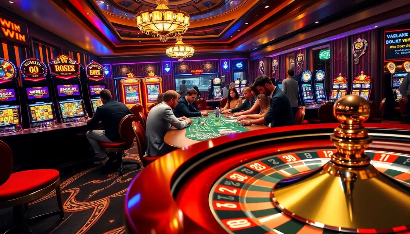 Experience high-stakes action at 123Win with luxurious poker tables and vibrant slots.