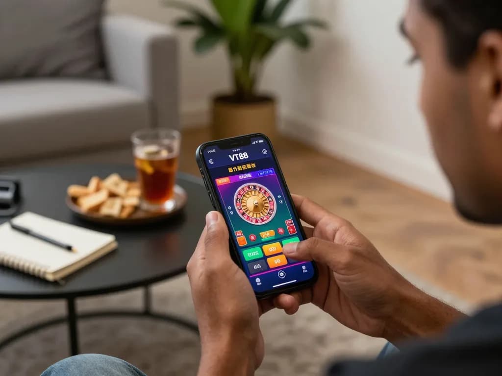 Experience thrilling gameplay with the vt88 app as you engage in live roulette from home