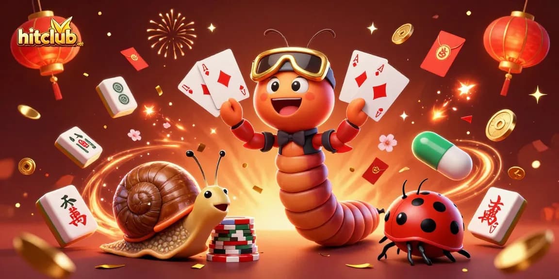 Experience the excitement at hitclub-net with vibrant casino elements and unique characters.