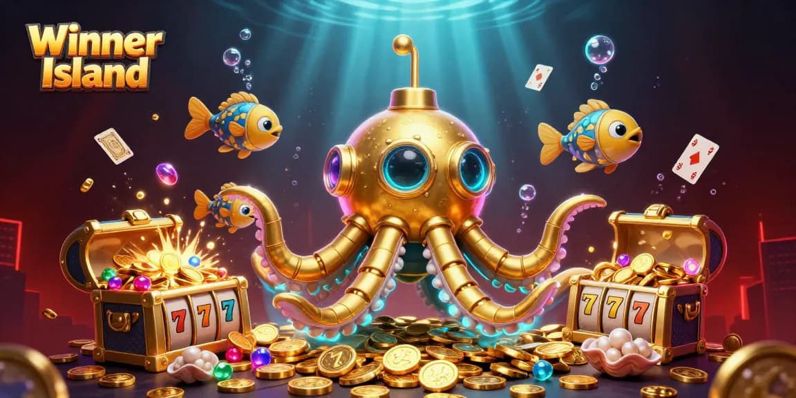 Experience immersive adventures with Winner Island’s vibrant casino atmosphere, featuring dynamic slot elements and golden treasures.