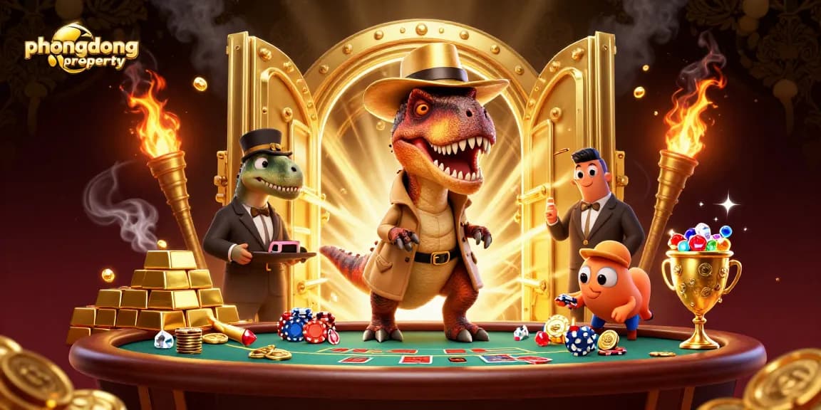 Experience thrilling gameplay at phuongdongproperty with animated characters and dynamic casino elements.