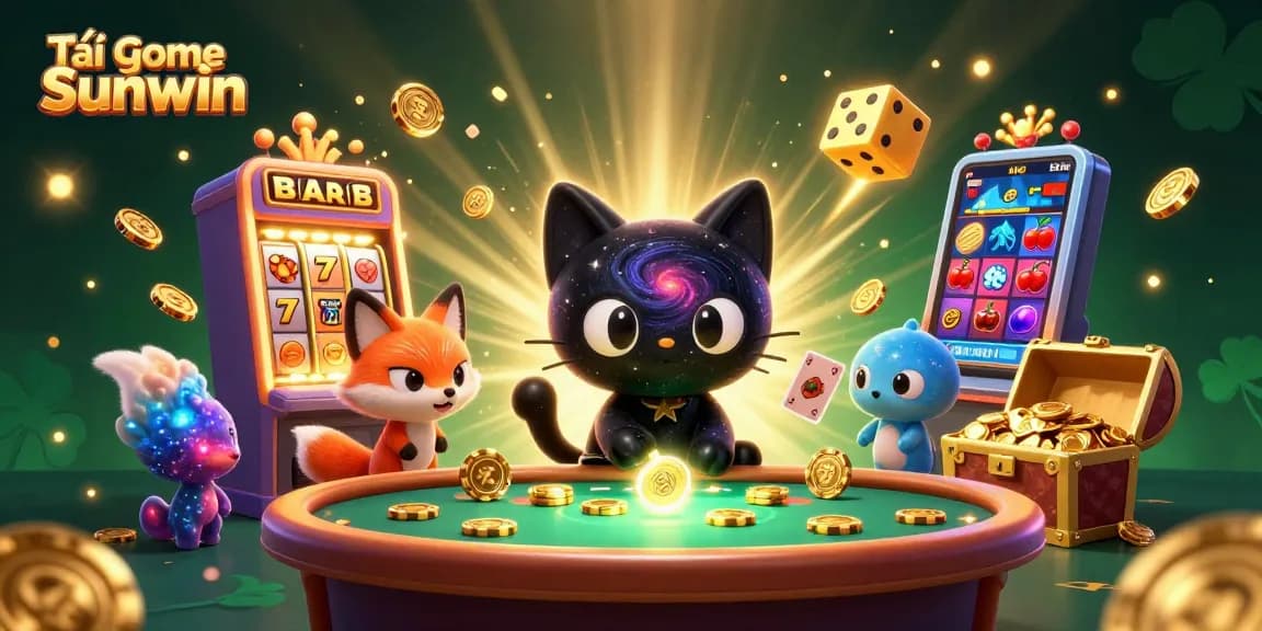Engage with Tải game Sunwin and experience vibrant casino adventures with immersive illustrations of games and rewards.