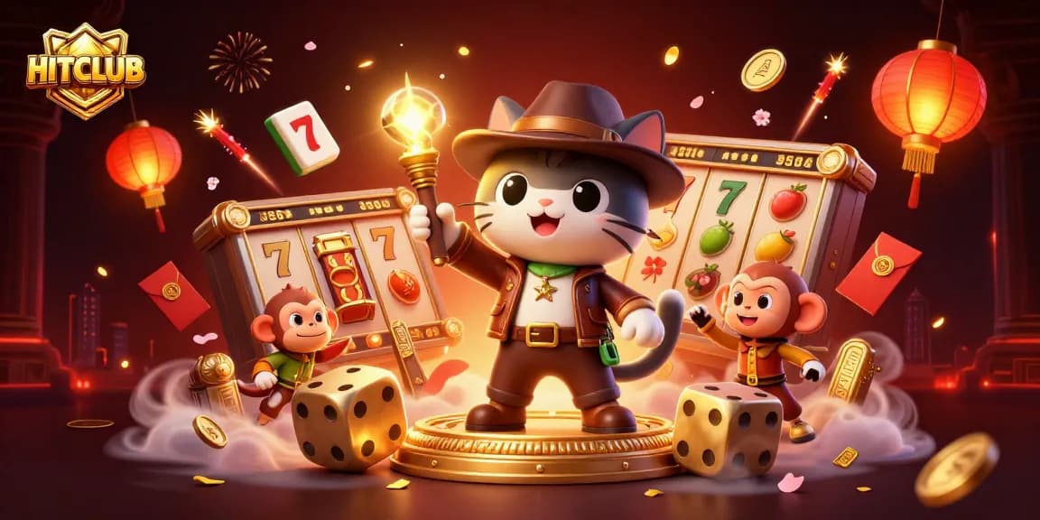 Experience exhilarating wins at HITCLUB with enchanting characters and vibrant gambling elements in a 3D fantasy scene.