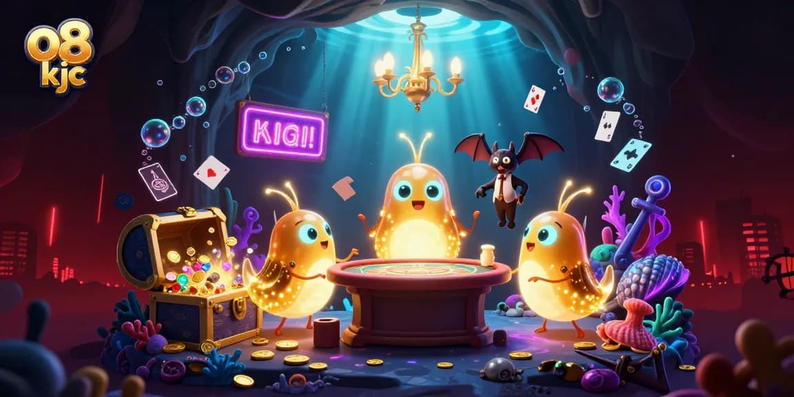 Experience the glowing allure of o8 kjc's casino, where glowworms illuminate the excitement!