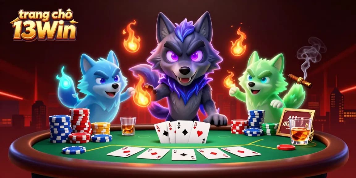 Experience the thrill of gaming at trang chủ 13Win with ghostly wolves and poker excitement.