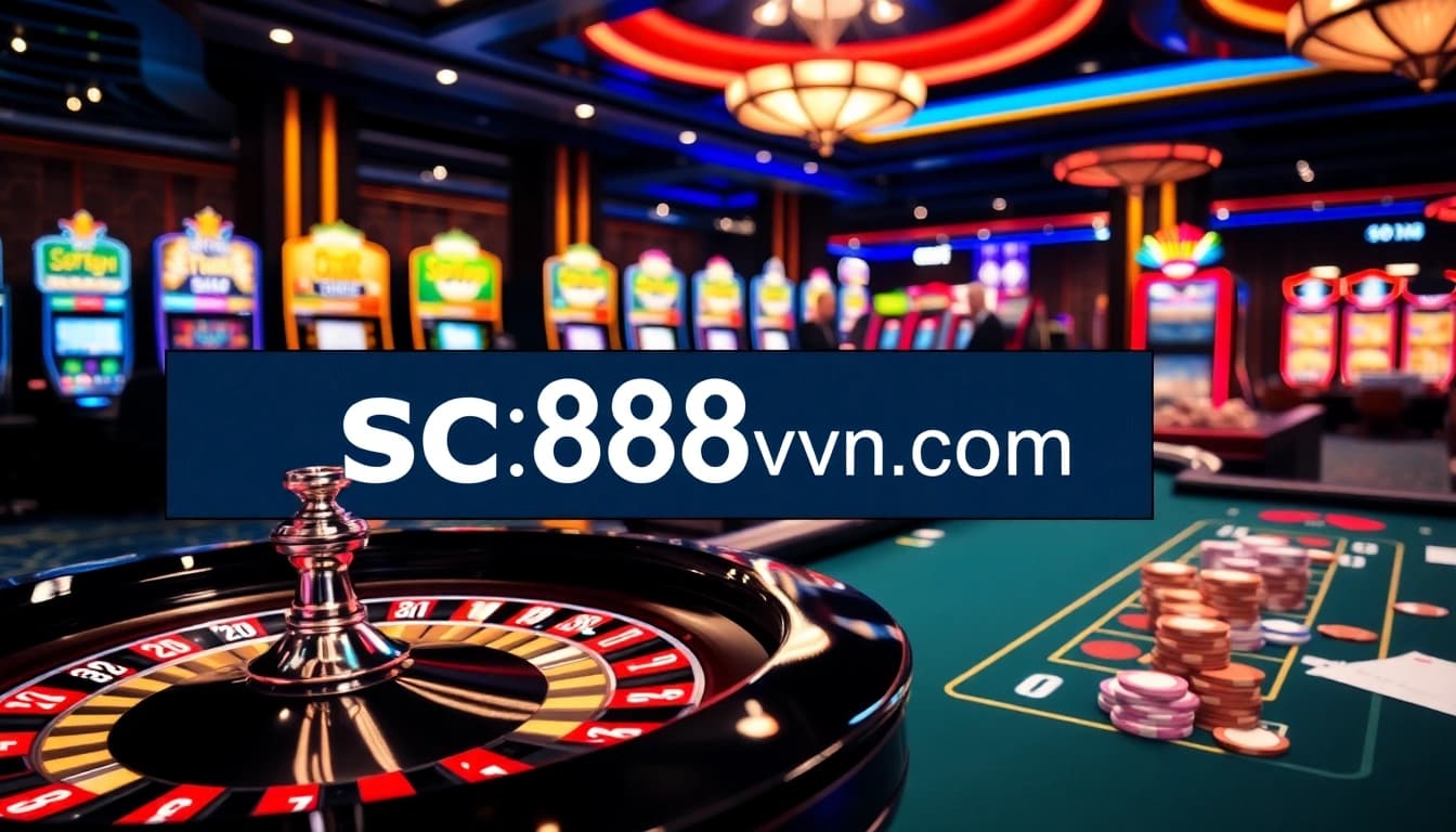 Experience the excitement of online gambling at https://sc88vn.com/ with vibrant casino visuals.