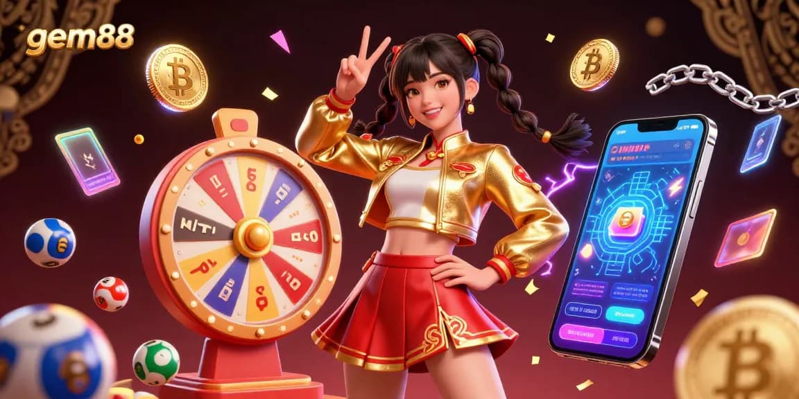 Bet on exciting crypto games at gem88 with vibrant visuals and dynamic elements.