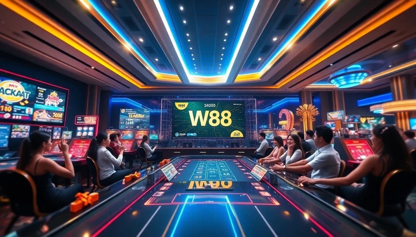 Engaging WW88 gaming environment showcasing Baccarat, Nổ hũ, and Đá Gà.
