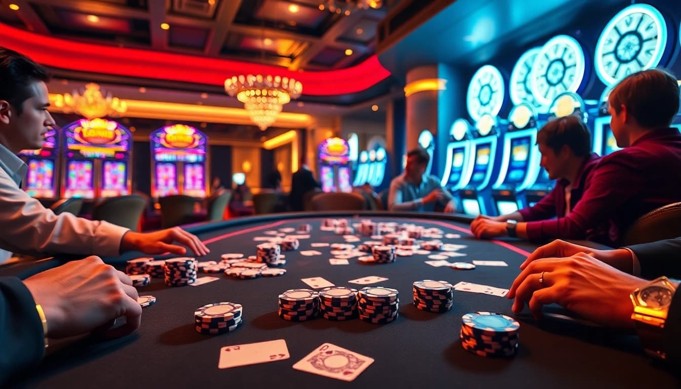 Experience thrilling poker action at PG66 COM with high-stakes players and vibrant casino atmosphere.