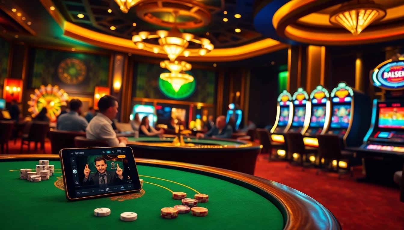 Experience thrilling games and exciting odds at S8 APK in a luxurious casino setting.