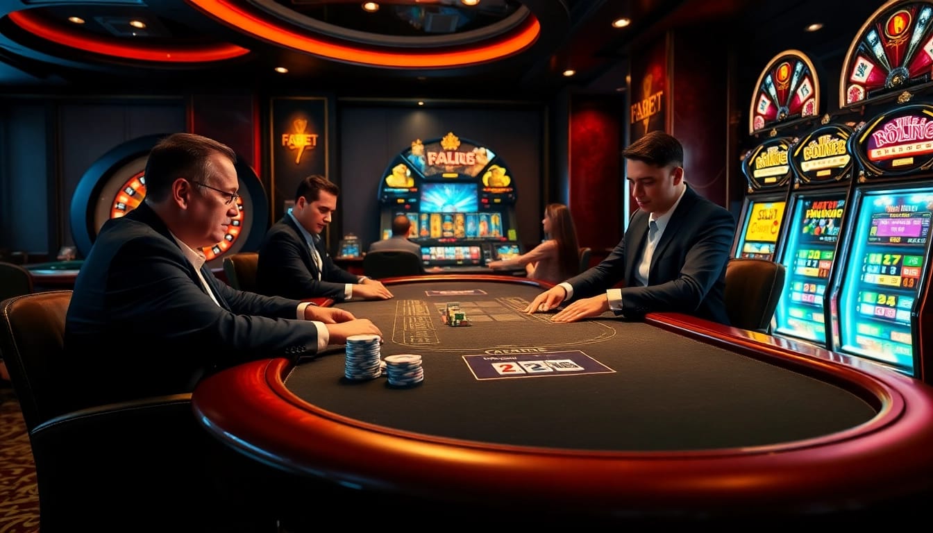 Engaged players strategizing at a poker table representing the thrilling experience of https://fabet.cn.com/.