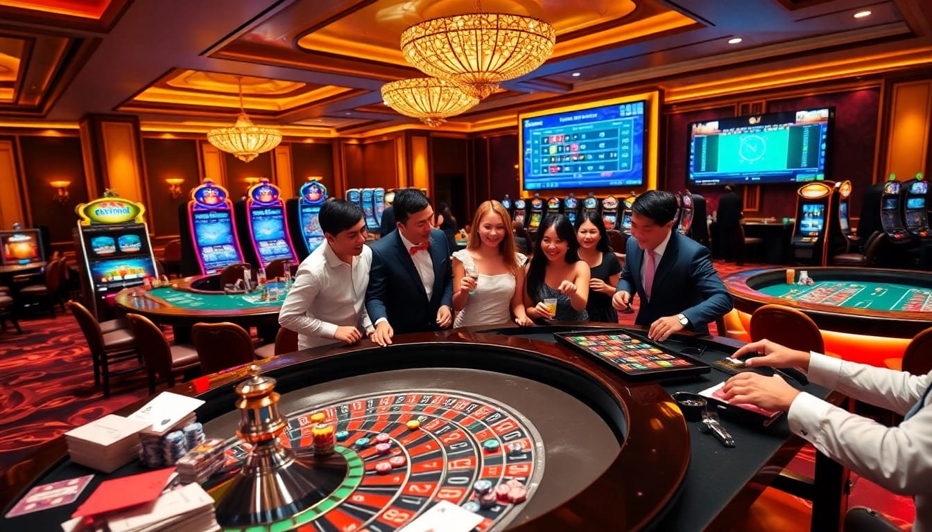 Experience the thrill of ta88 trang chủ with vibrant casino games and excited players.