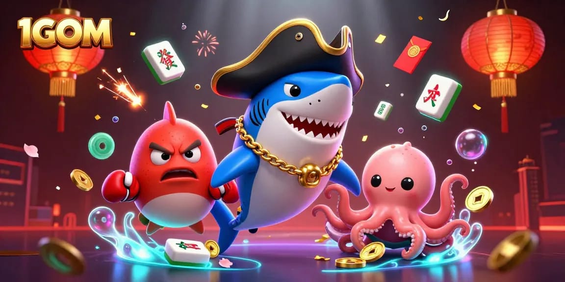 Join the fun with 1GOM! Enjoy immersive online casino games with cartoon characters!