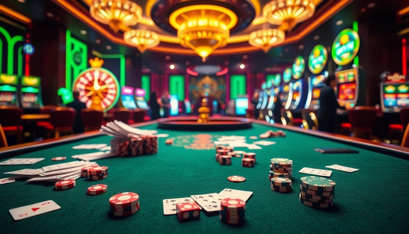 Experience the thrill of gambling at an okwin casino with vibrant tables and exciting games.