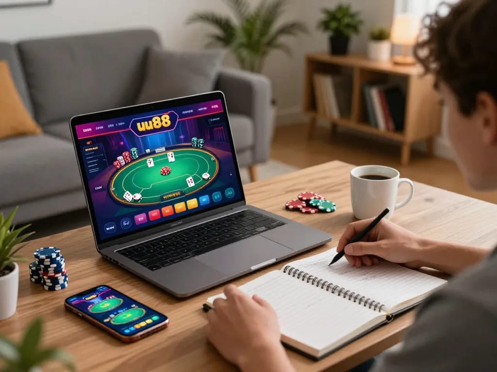 Engaging with the uu88 com casino app for strategic online poker and gaming.