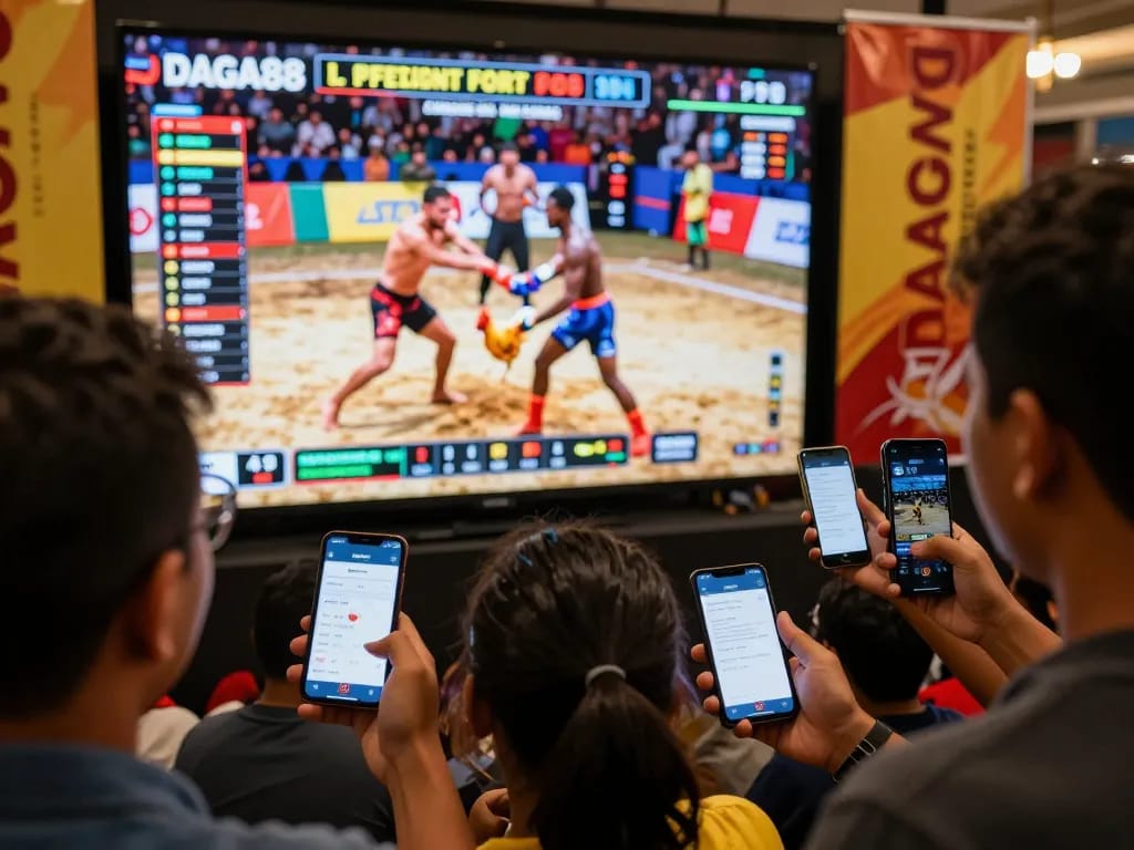 DAGA88 offers thrilling live chicken fighting, showcasing real-time betting excitement and engagement.