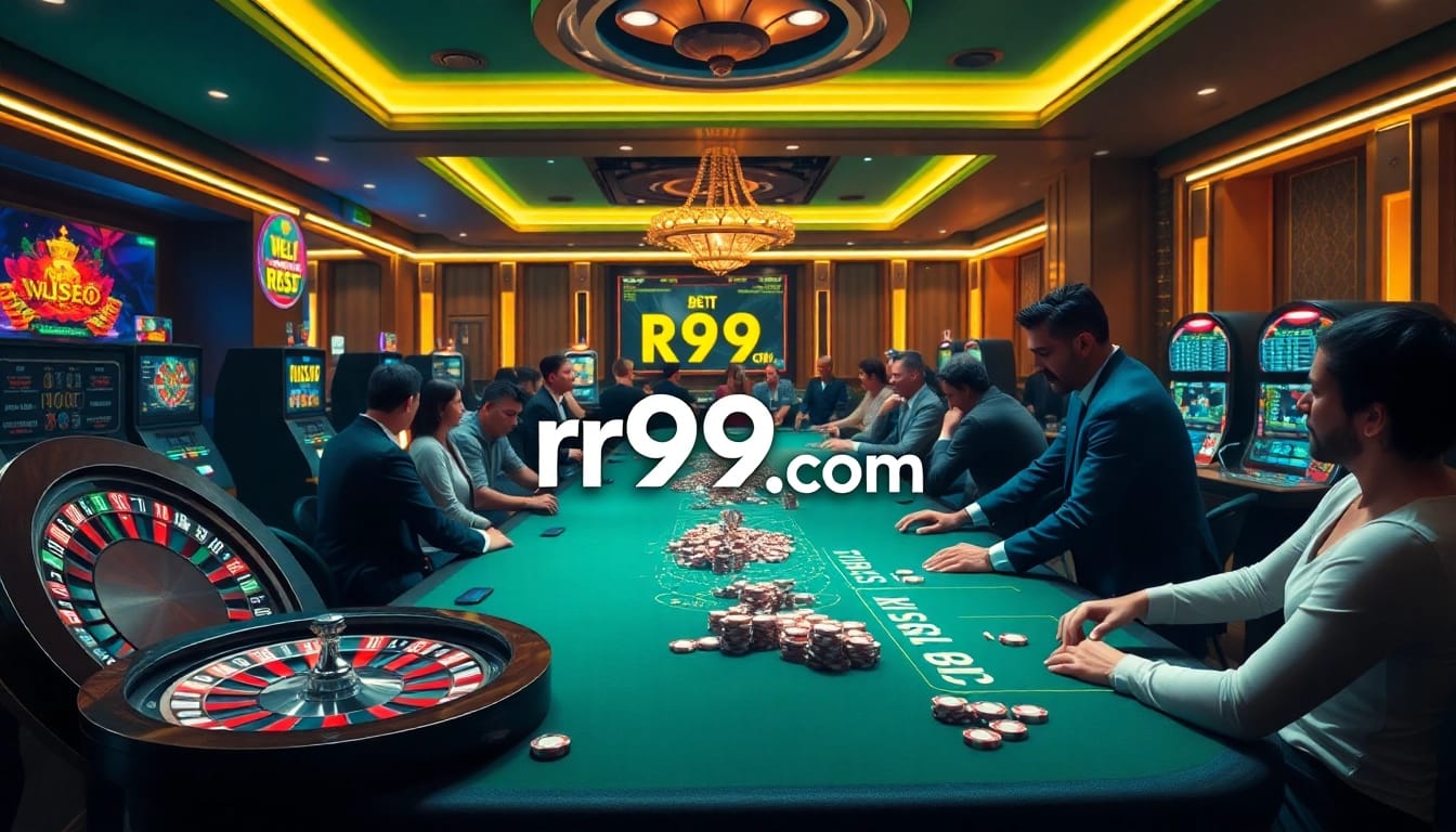 Experience thrilling online gaming on rr99.com with vibrant casino tables and engaging players.