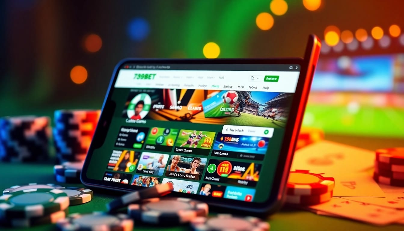 Explore the engaging interface of 789BET, showcasing online betting options in a dynamic, mobile-friendly environment.