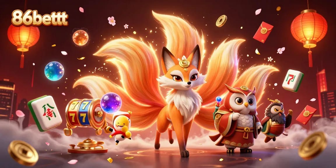Experience thrilling gaming at 86bettt with colorful spirits and vibrant casino elements.