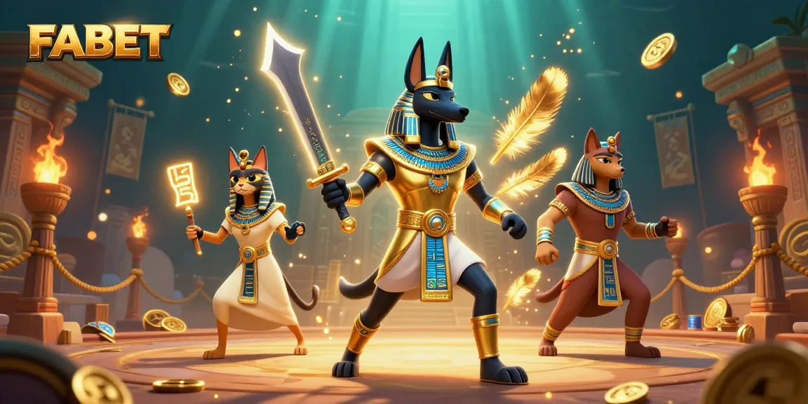 Engage with FABET's thrilling gaming atmosphere, showcasing ancient Egyptian warrior elements and dynamic betting features