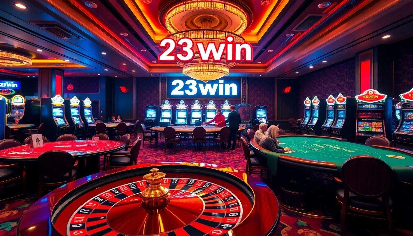 Playing cards and chips at the 23win casino, showcasing excitement and luxury.