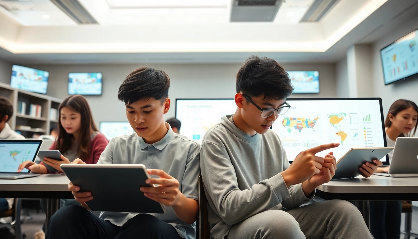 Engaging digital learning environment showcasing 有道 translation tools and interactive education.