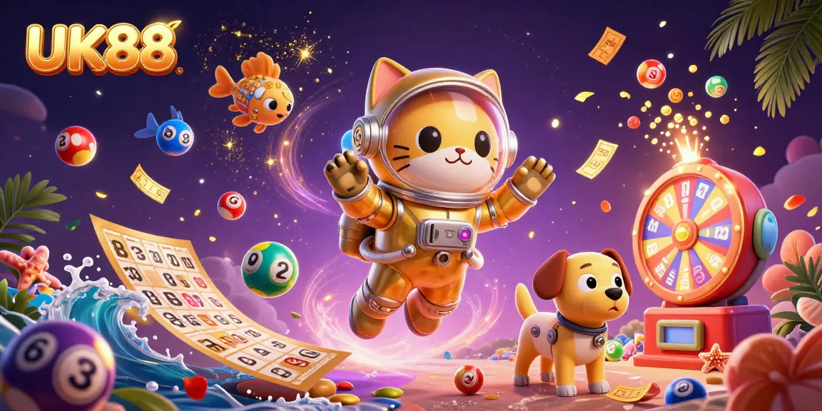 Experience exciting moments at UK88 with the charming astronaut cat and dynamic gaming elements.