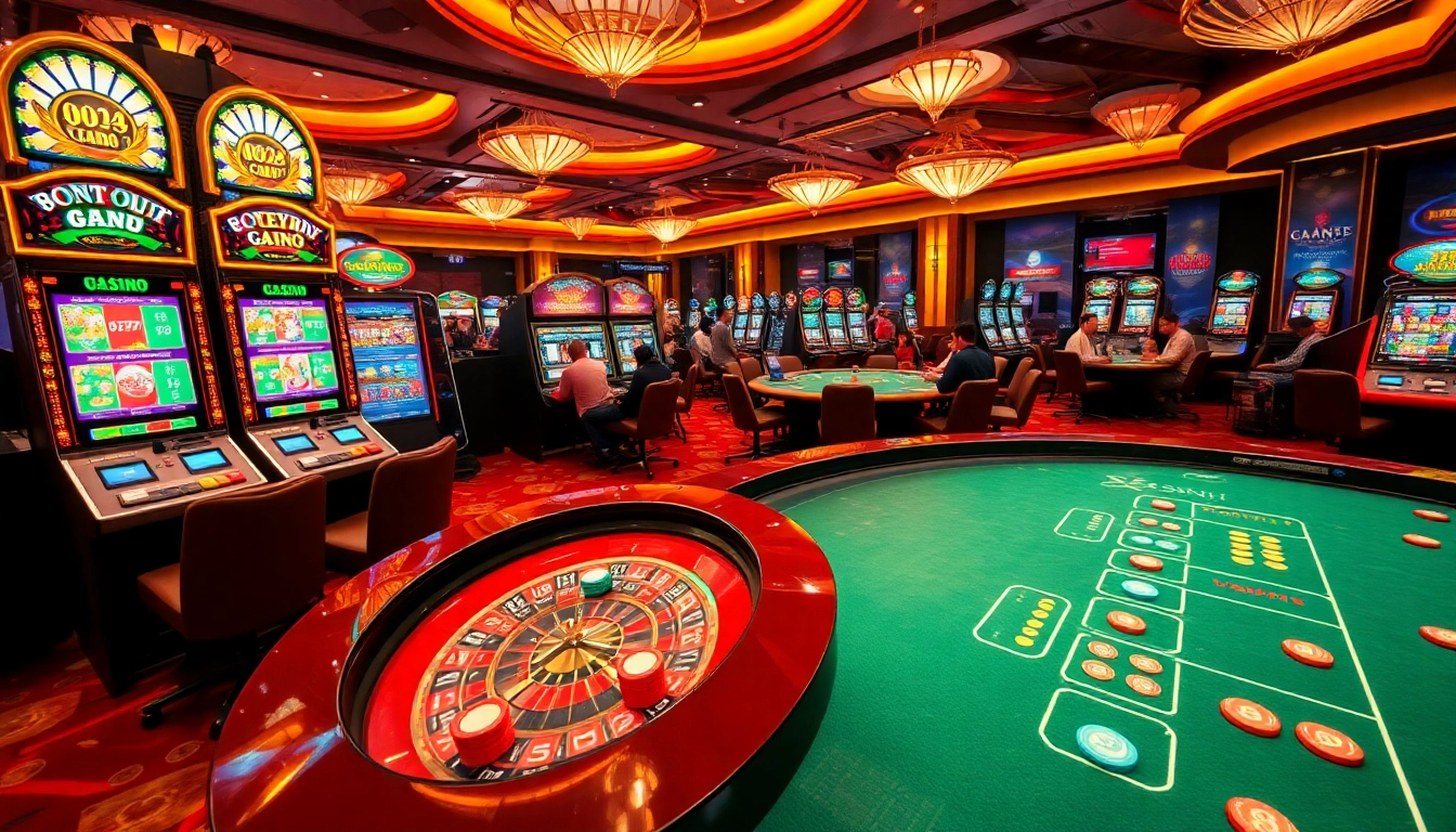 Experience U888's vibrant casino atmosphere with players engaging in roulette and slots.
