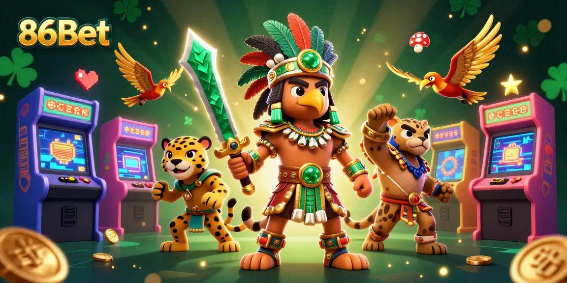 Experience thrilling moments with 86Bet in a vibrant, action-packed casino scene.