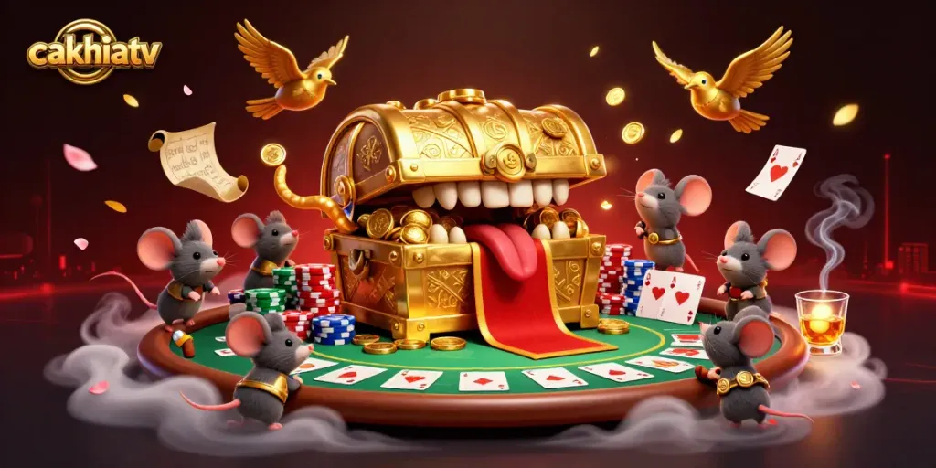 Experience thrilling wins with cakhiatv in a vibrant casino scene packed with action.