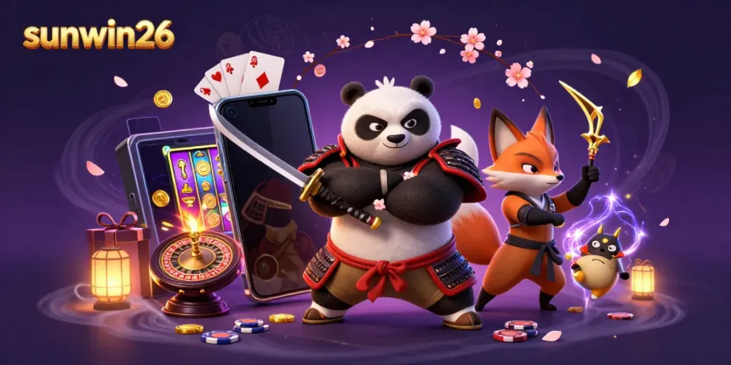 Experience thrilling gameplay with sunwin26's dynamic 3D casino characters and engaging game elements.