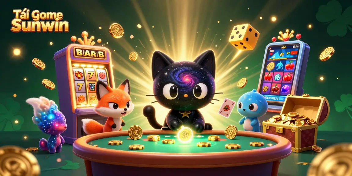 Engage with Tải game Sunwin and experience vibrant casino adventures with immersive illustrations of games and rewards.